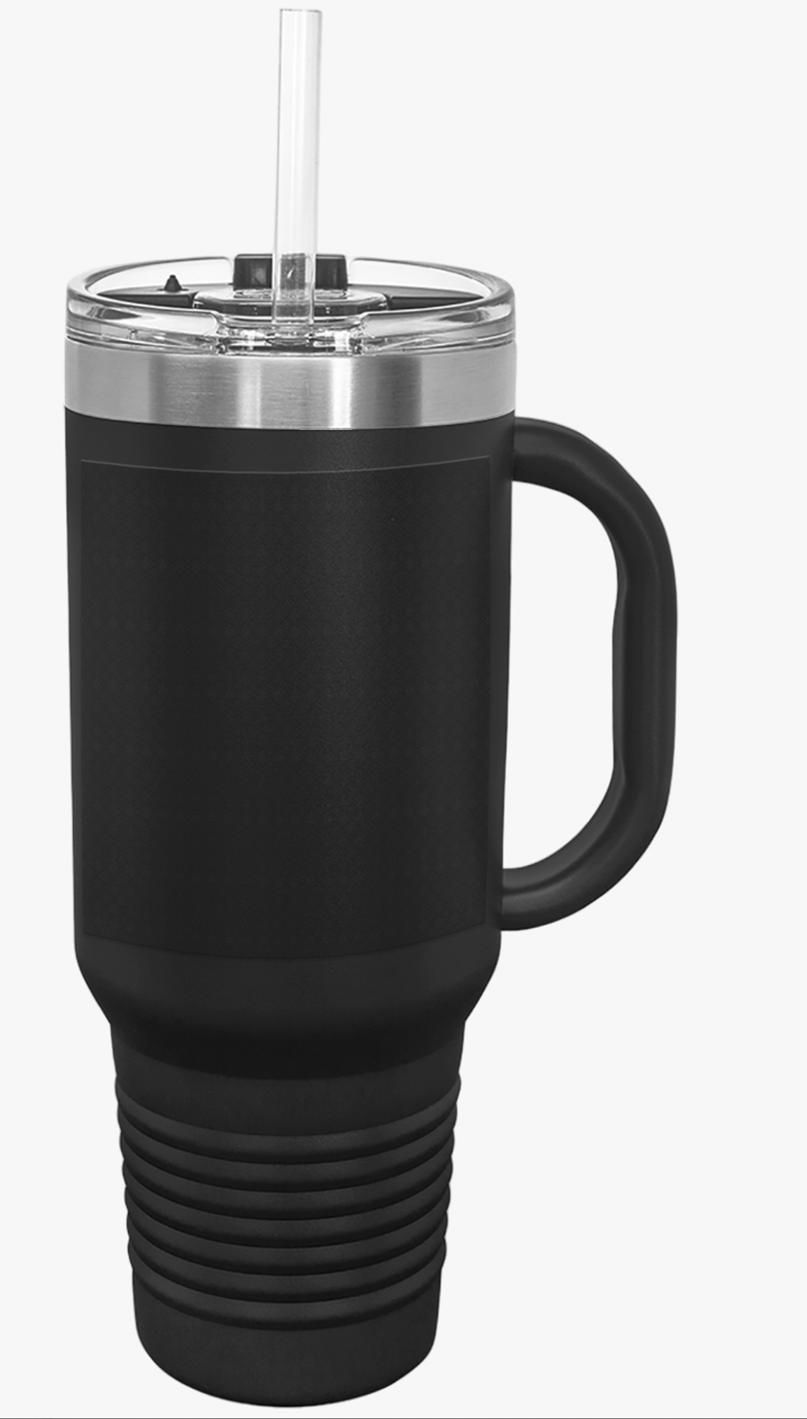 SEV INSULATED TRAVEL MUG WITH HANDLE — NOIR GRAPHITE DIAMOND LINEAR — alternate view 9 of 11