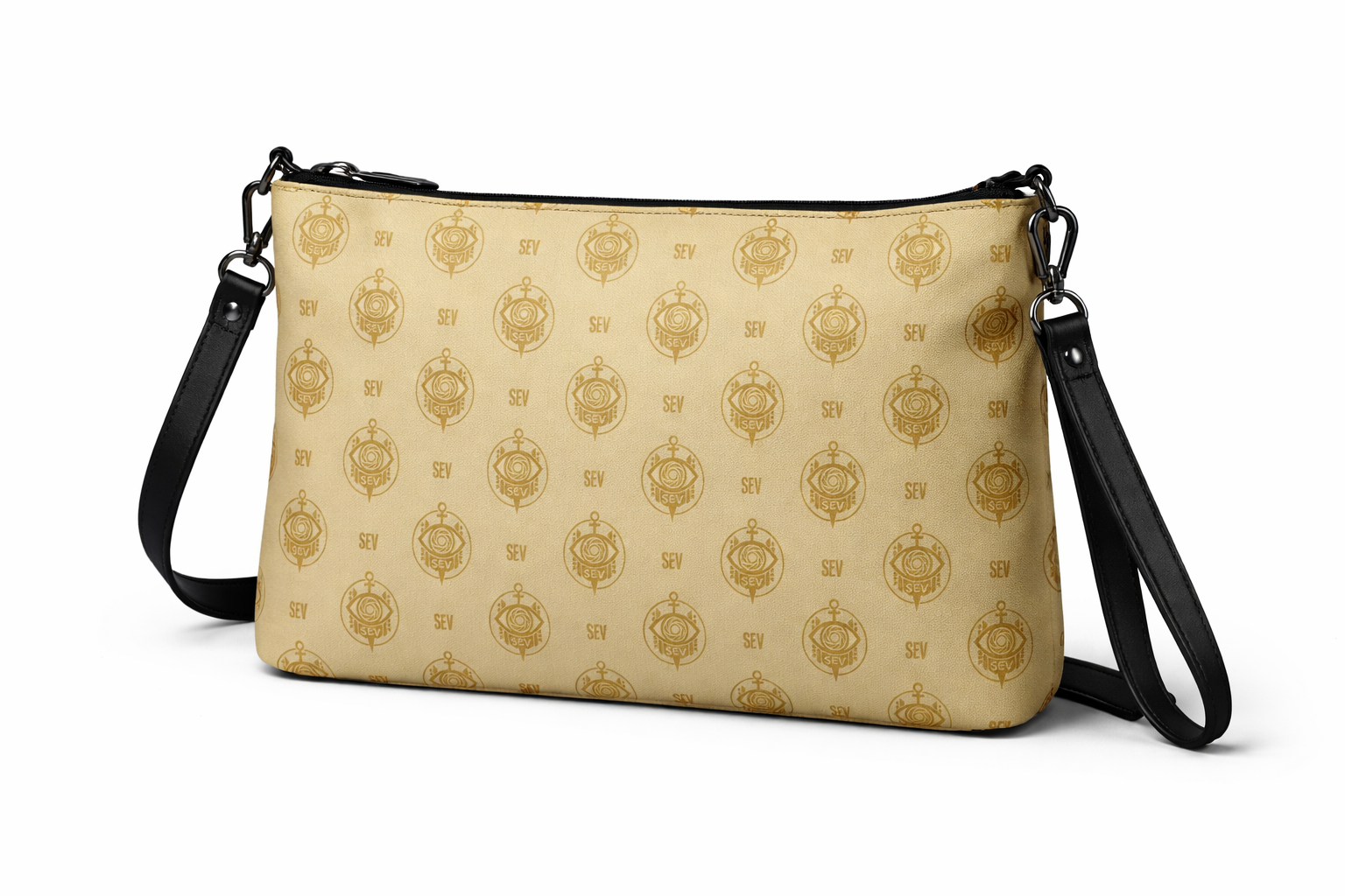 SEV GoldCream Monogram Crossbody Bag – Muted Sand Edition — alternate view 1 of 10