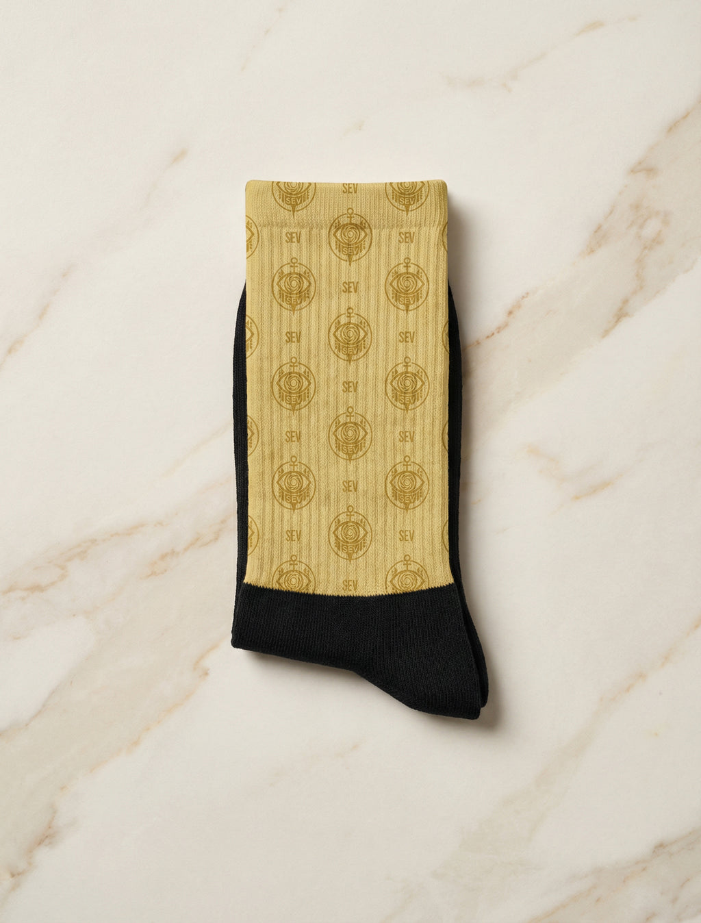 SEV GoldCream Monogram Socks — alternate view 3 of 5