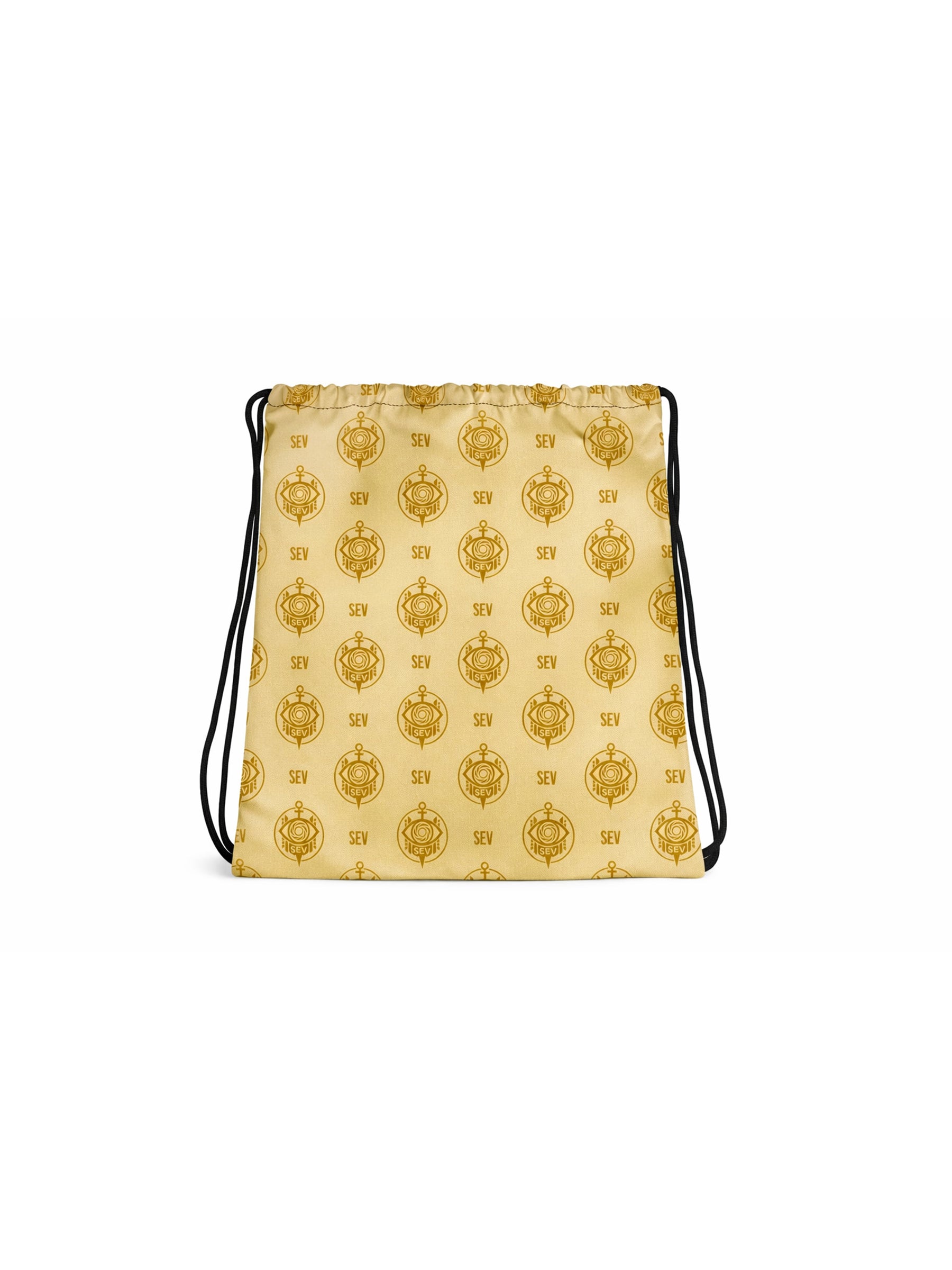 SEV GoldCream Monogram Drawstring Bag – Classic Gold Edition — alternate view 3 of 4