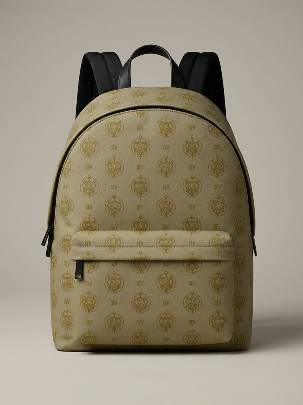 SEV GoldCream Monogram Backpack – Matte Black Edition — alternate view 1 of 3