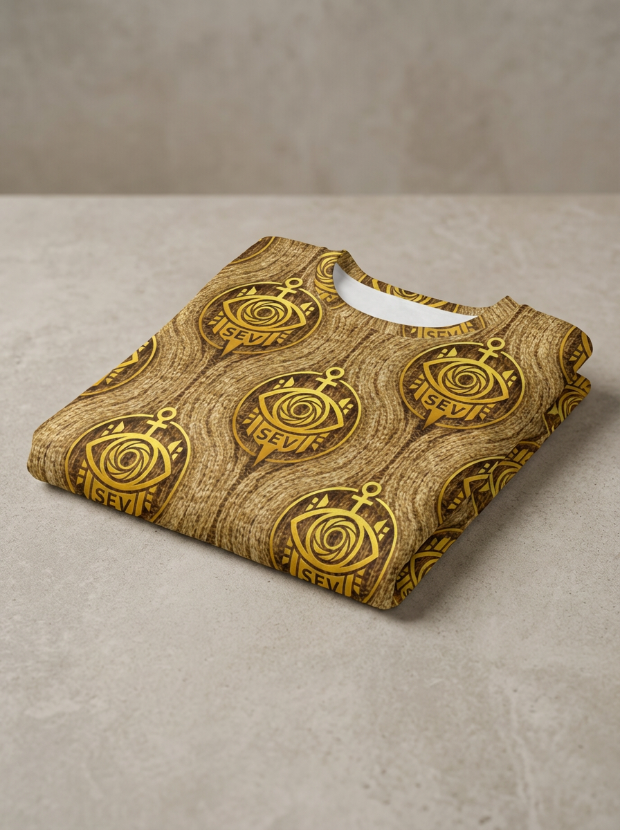 GoldCream KnitWave Relief Midi Dress — alternate view 2 of 5