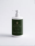 Gloss Shampoo, Smoky Green Vetiver 400 ml pump bottle, front label — SEV Apothecary, The Hair Composition