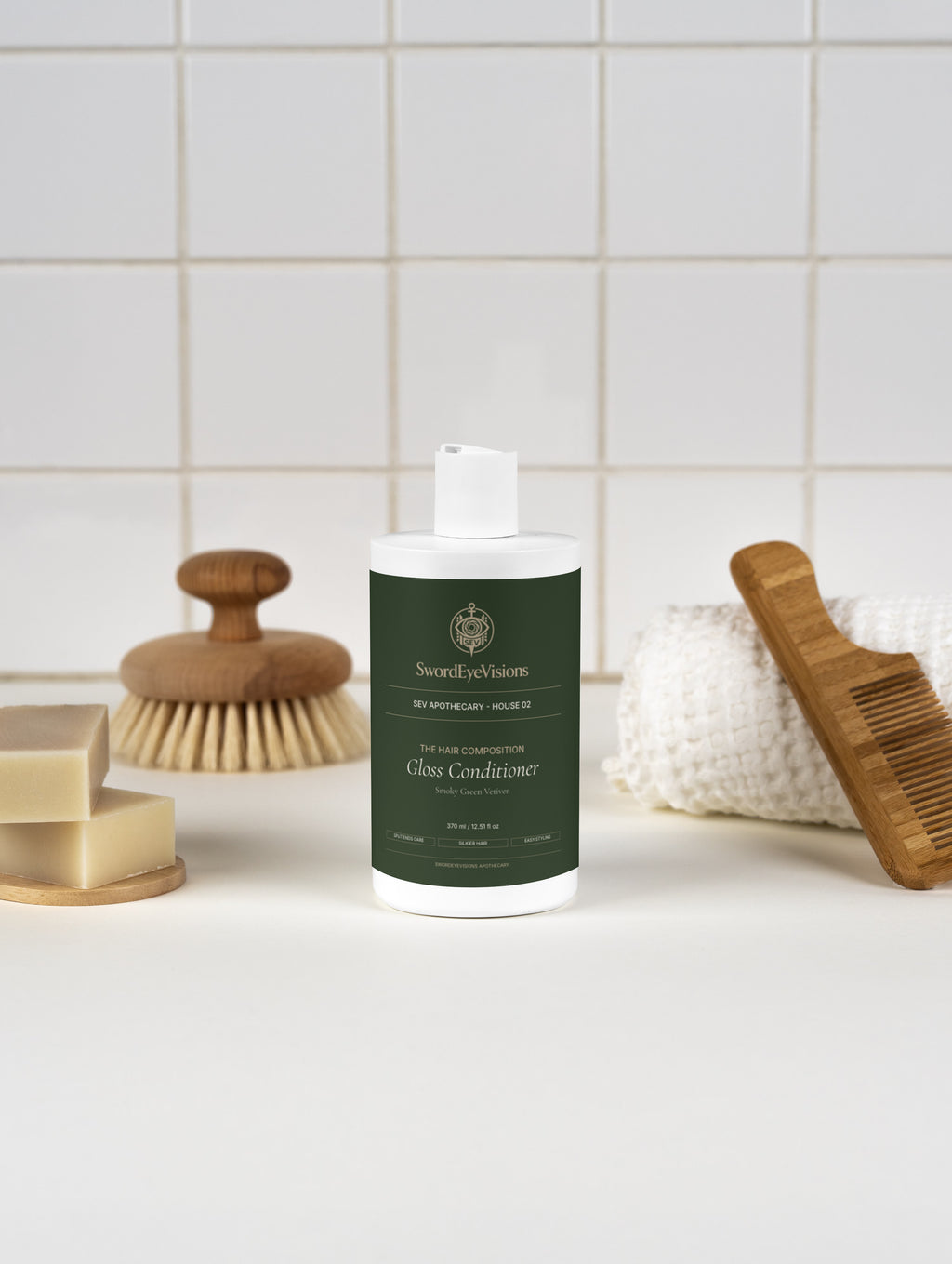 Gloss Conditioner, Smoky Green Vetiver - SEV Apothecary — alternate view 5 of 5