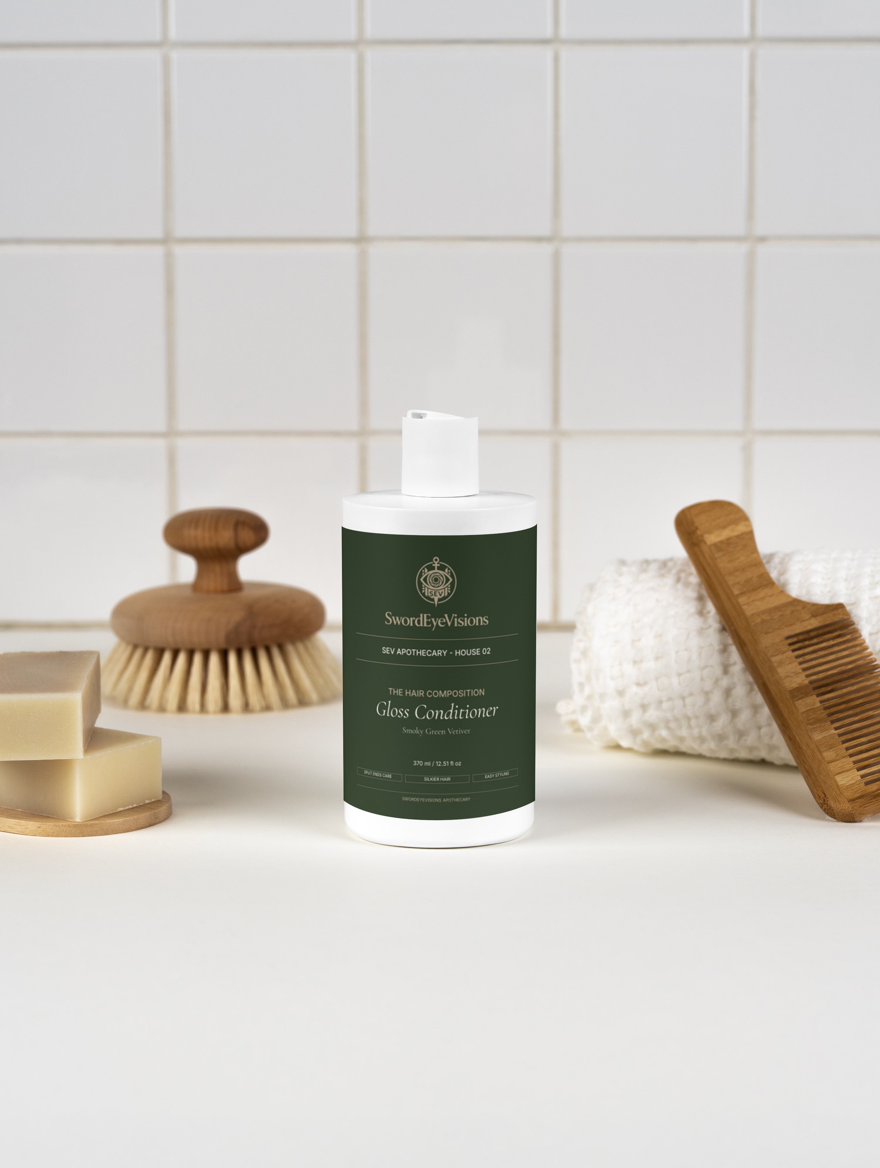 Gloss Conditioner, Smoky Green Vetiver - SEV Apothecary — alternate view 5 of 5