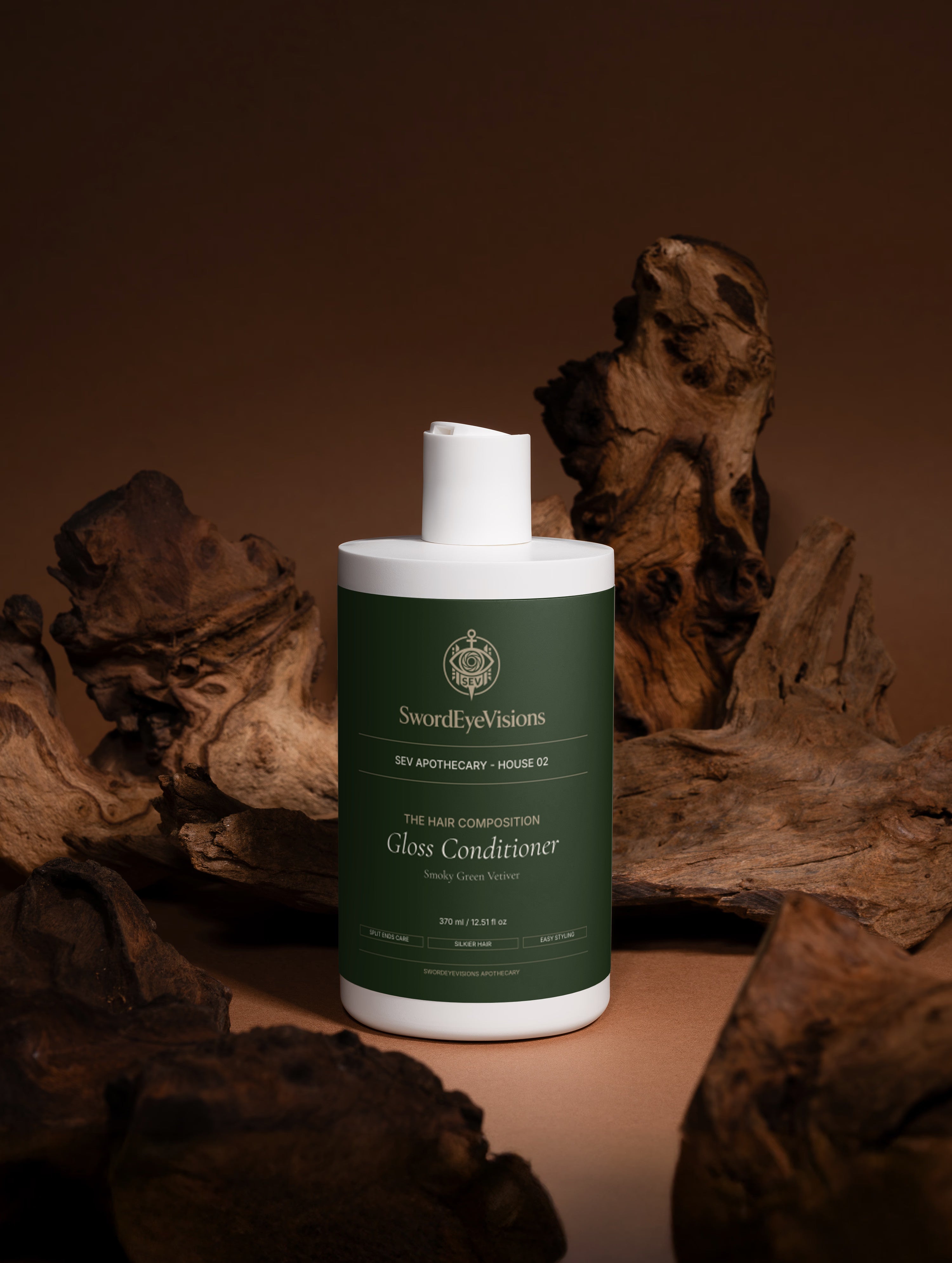 Gloss Conditioner, Smoky Green Vetiver - SEV Apothecary — alternate view 1 of 5