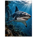 Shark unframed fine art print, 30 × 40 cm — protected artwork preview