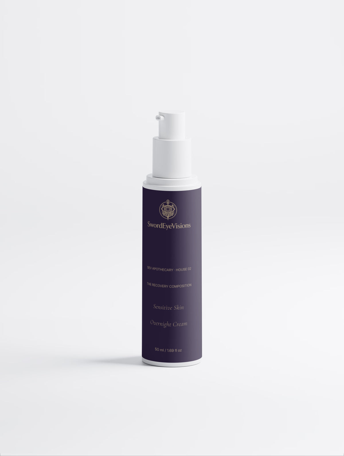 SEV Apothecary fragrance-free Sensitive Skin Overnight Cream 50 ml pump bottle