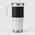SEV TRAVEL MUG WITH HANDLE — NOIR GRAPHITE SUBTLE BOTANICAL — alternate view 1 of 7
