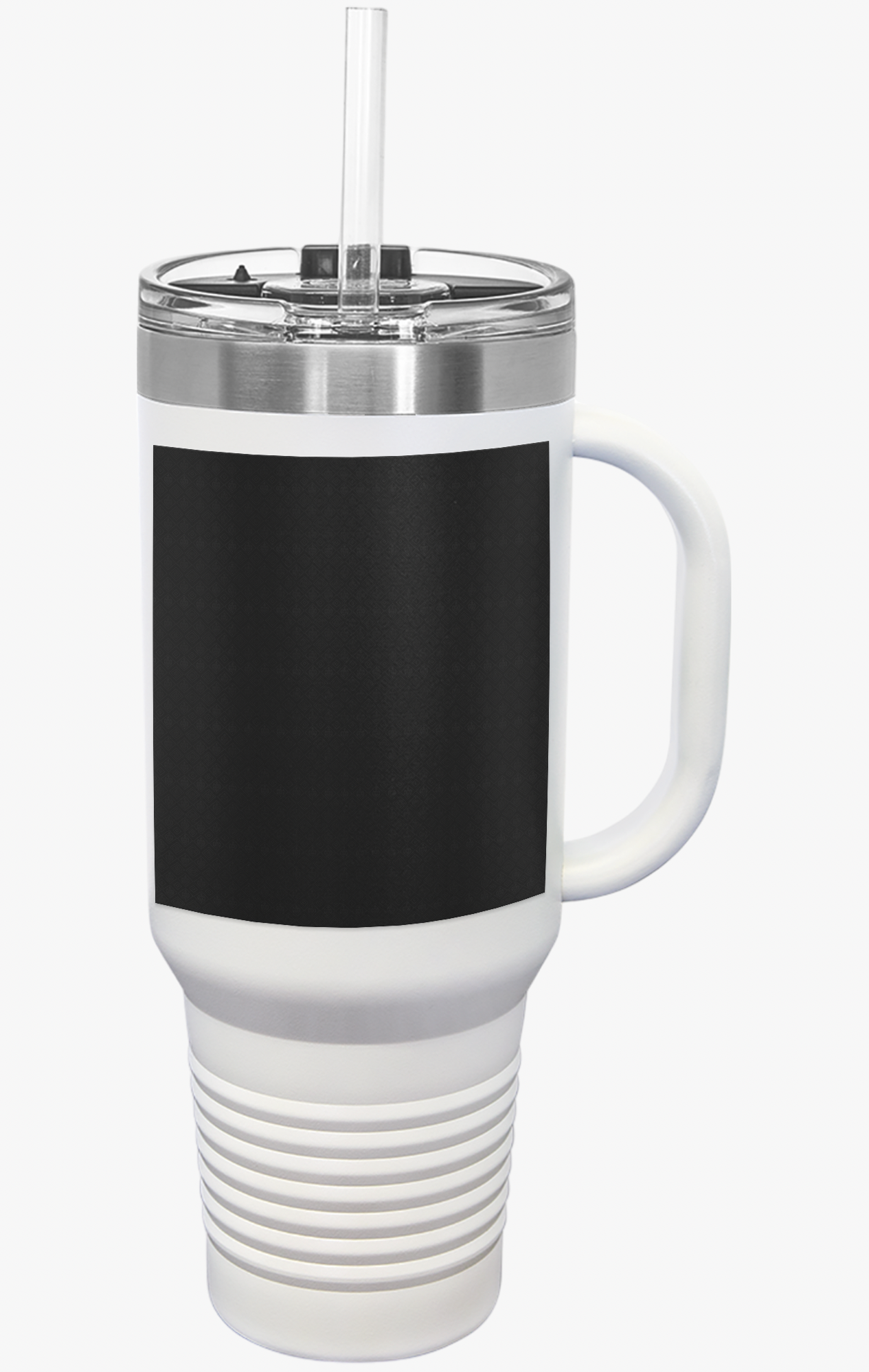 SEV INSULATED TRAVEL MUG WITH HANDLE — NOIR GRAPHITE DIAMOND LINEAR — alternate view 8 of 11