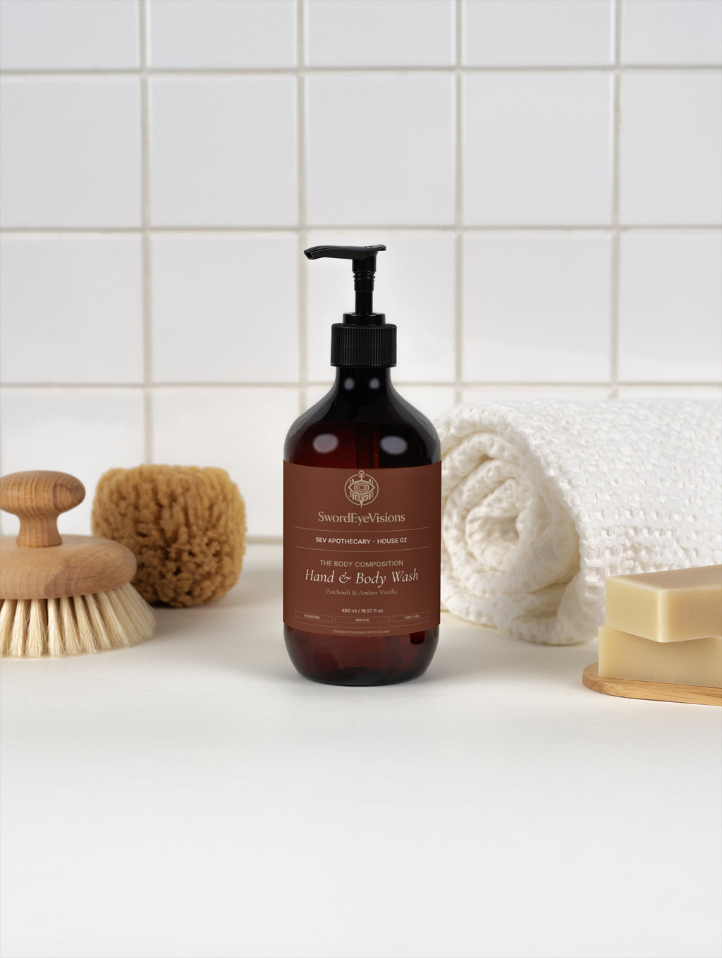 Hand & Body Wash, Patchouli & Amber Vanilla - SEV Apothecary — alternate view 7 of 7
