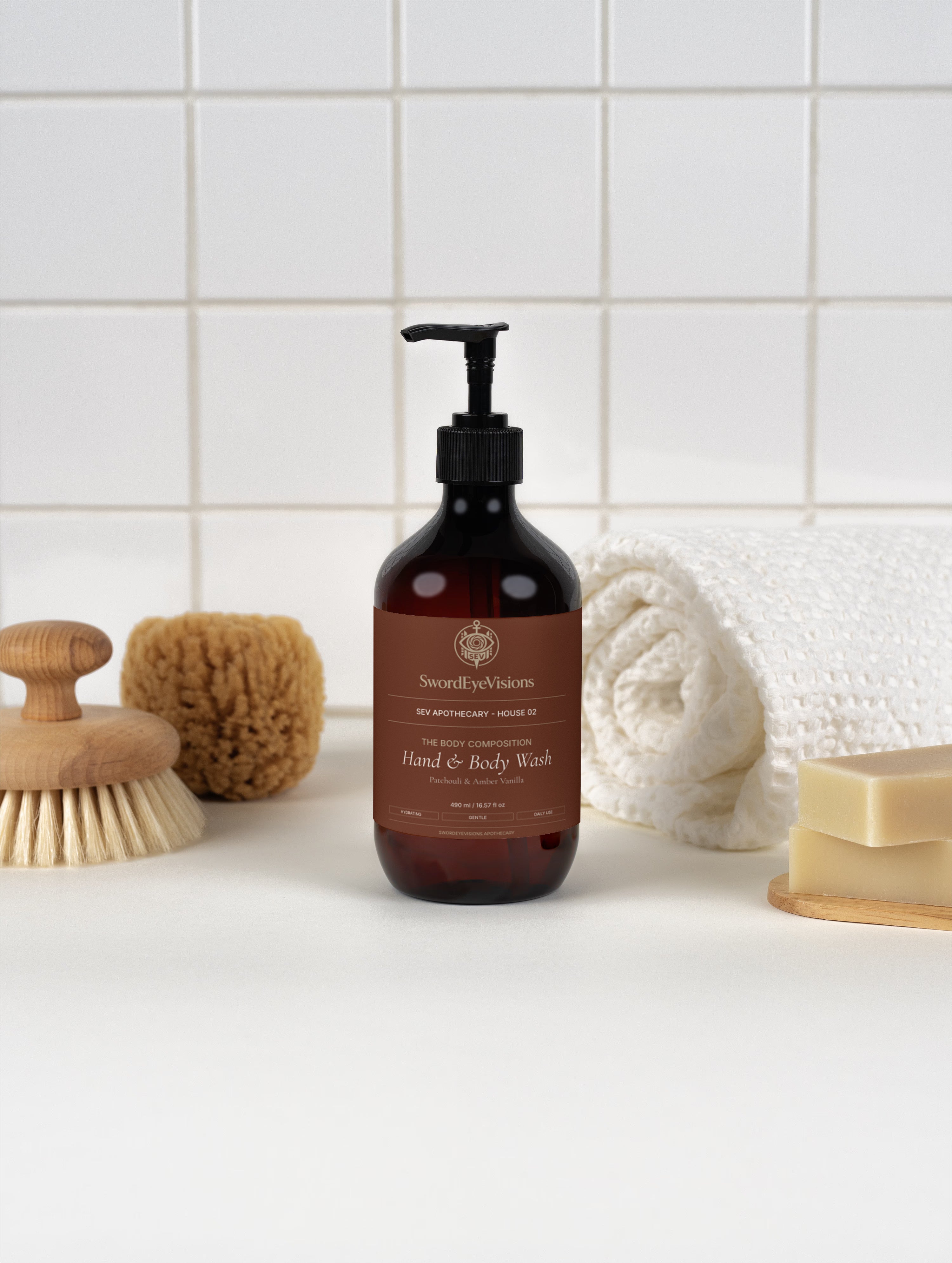 Hand & Body Wash, Patchouli & Amber Vanilla - SEV Apothecary — alternate view 7 of 7