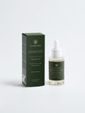 Rosemary Hair & Scalp Strengthening Oil dropper bottle and carton, front view — SEV Apothecary, The Hair Composition