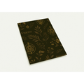 Deep Olive Gold Botanical postcard set with muted botanical pattern