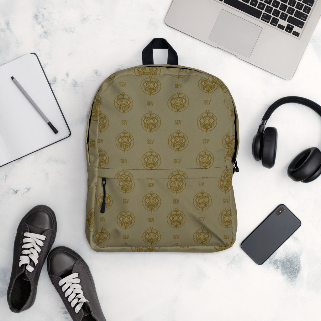 SEV GoldCream Monogram Backpack – Matte Black Edition — alternate view 3 of 3