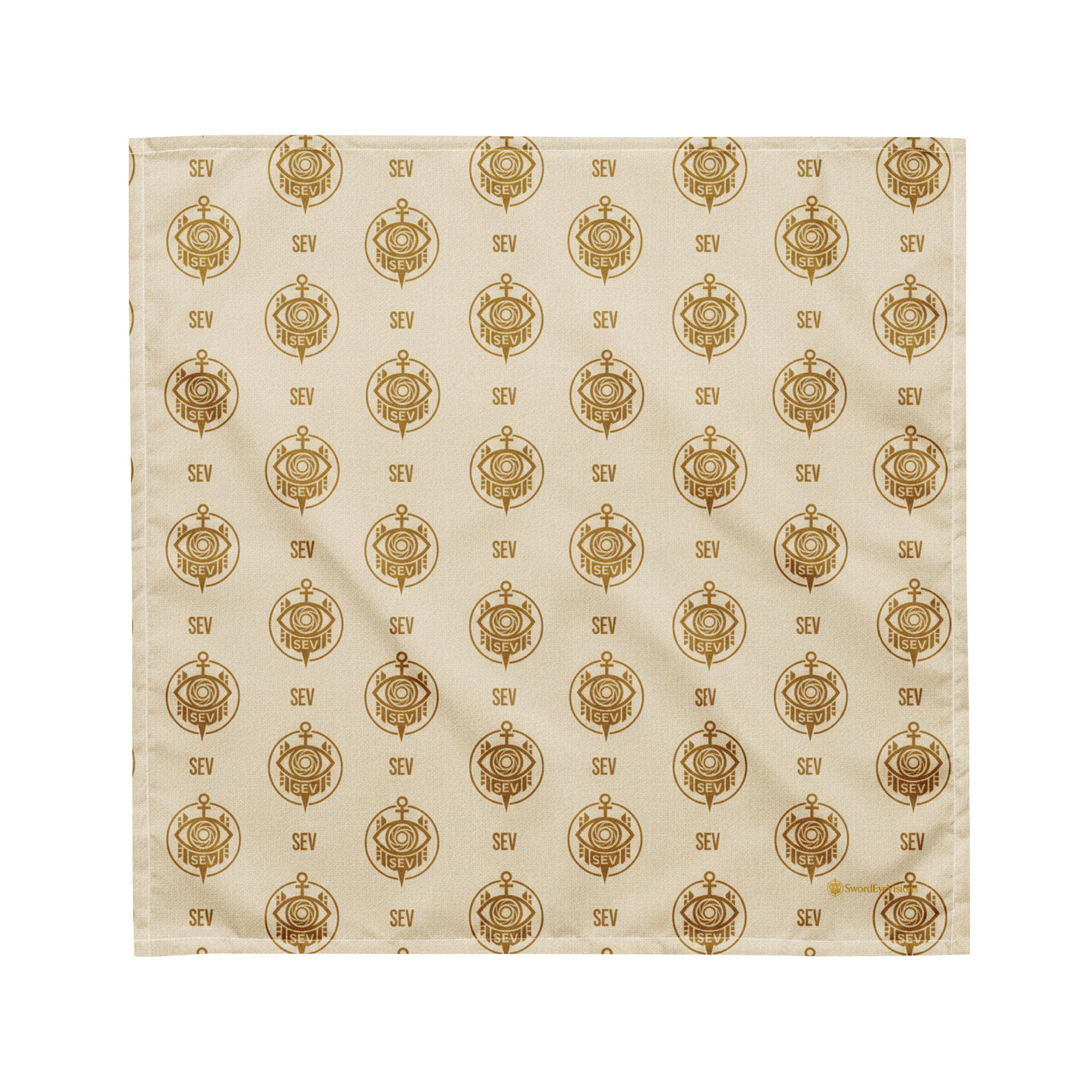 SEV GoldCream Monogram All-Over Print Bandana — Capsule Collector’s Edition — alternate view 7 of 8