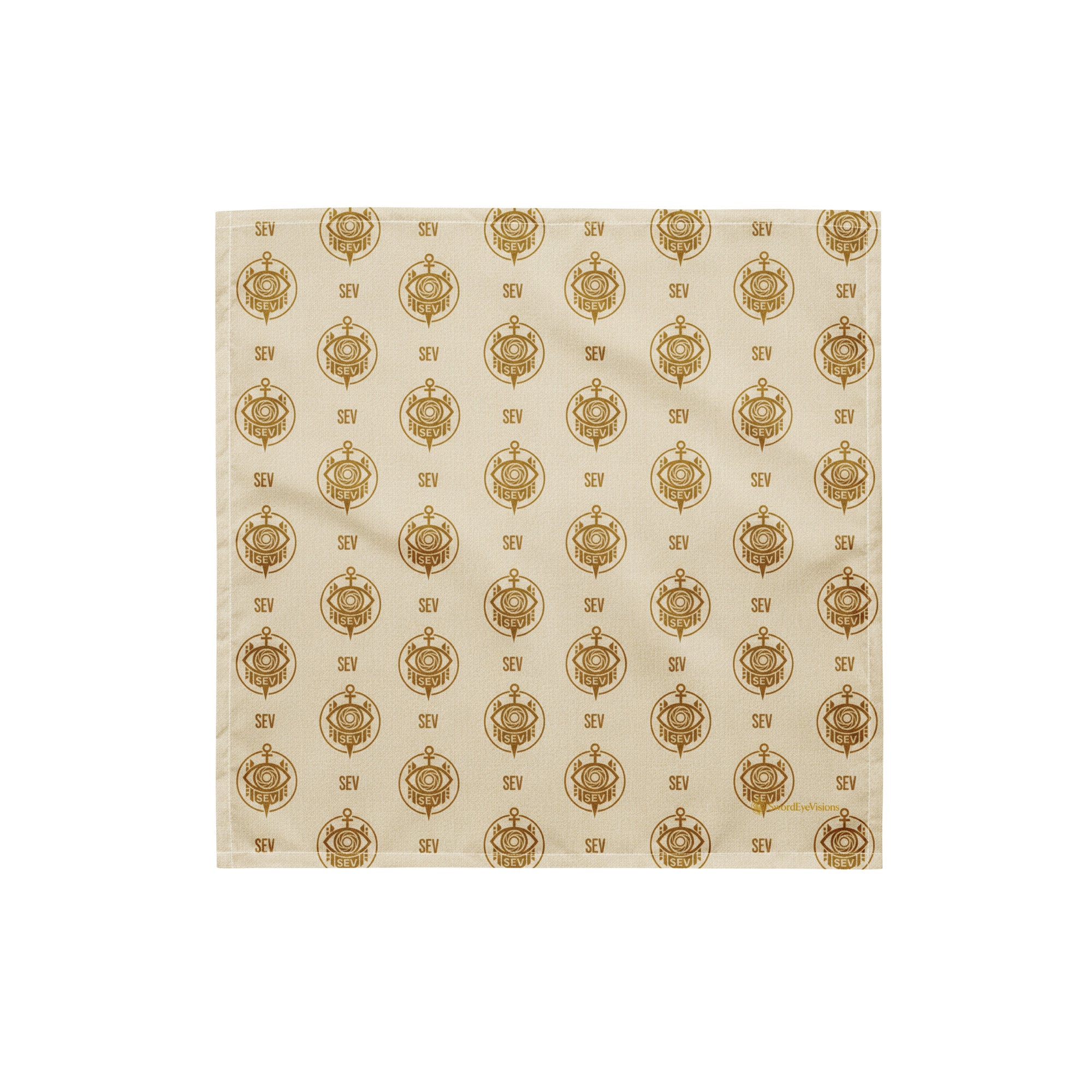 SEV GoldCream Monogram All-Over Print Bandana — Capsule Collector’s Edition — alternate view 6 of 8