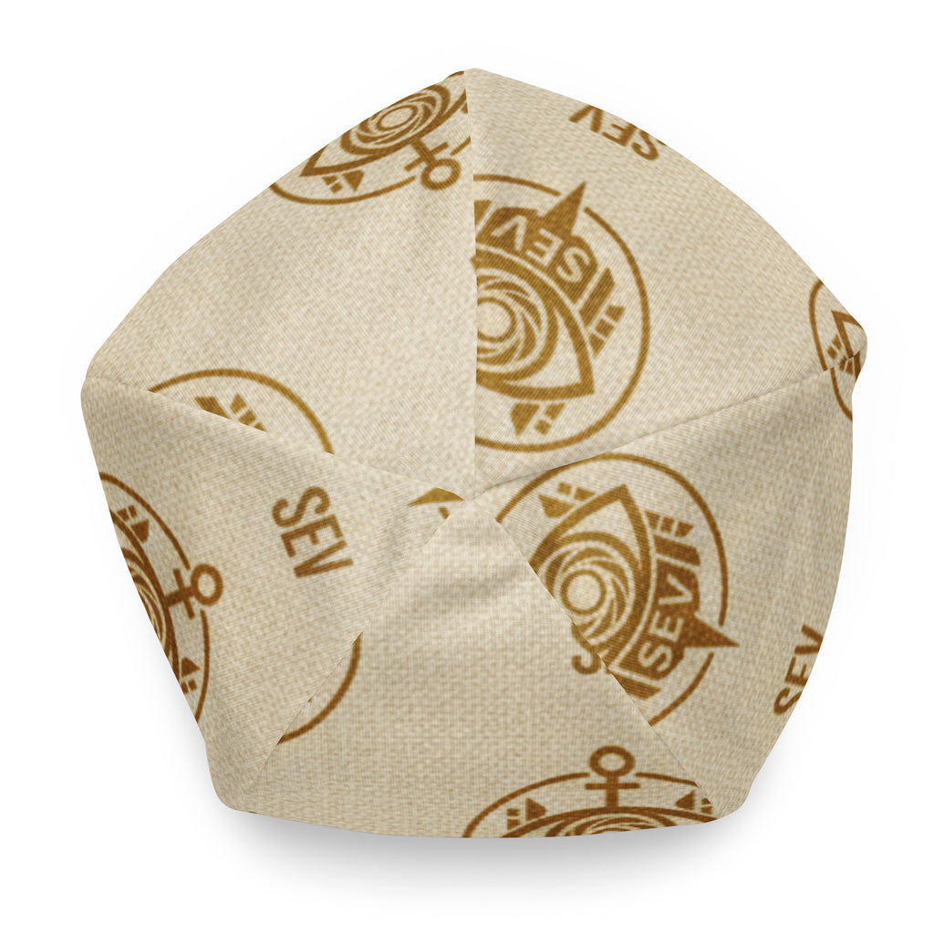 SEV Monogram Statement Beanie – All-Over Edition — alternate view 9 of 10