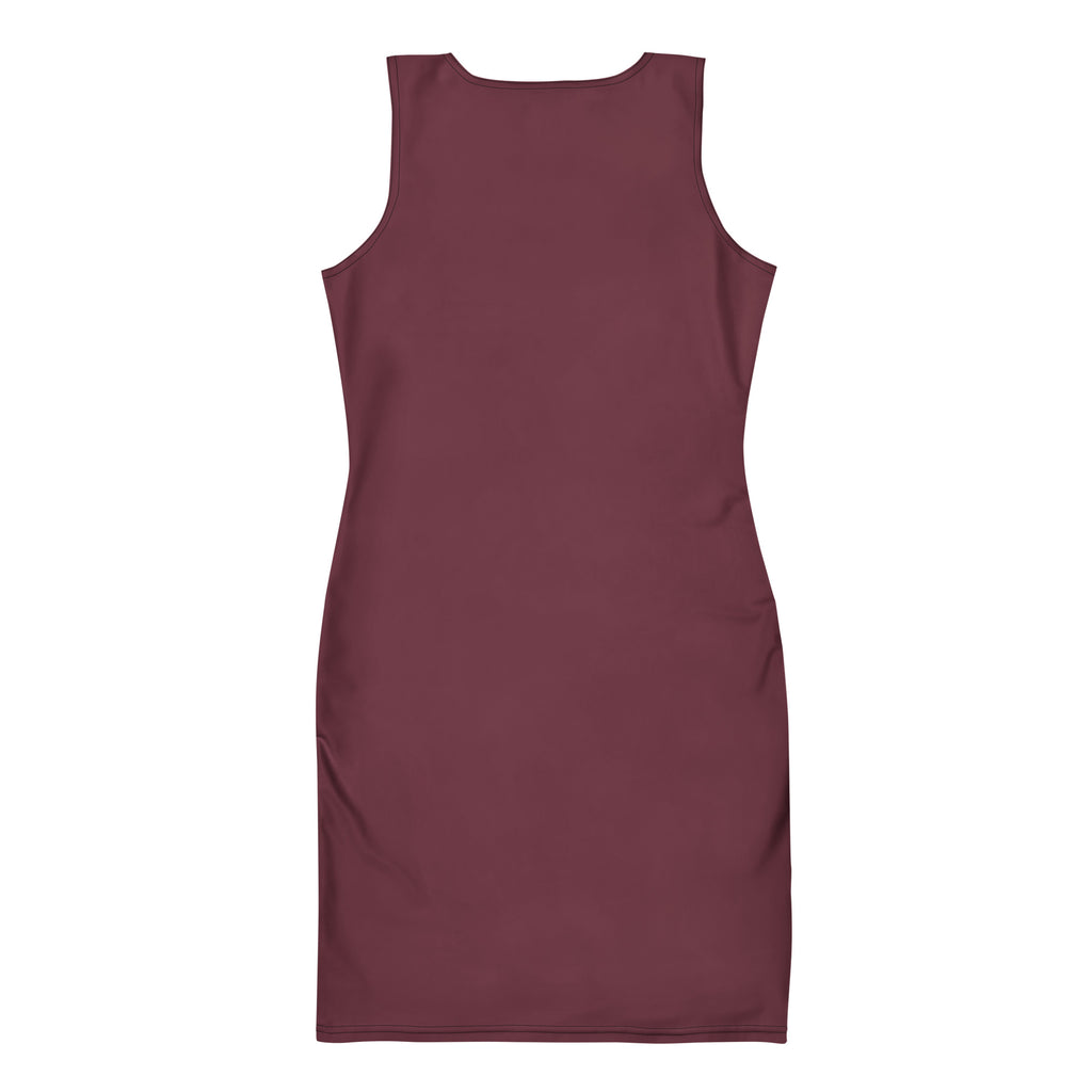 SEV Rose Aurora AOP Bodycon Dress — back view
