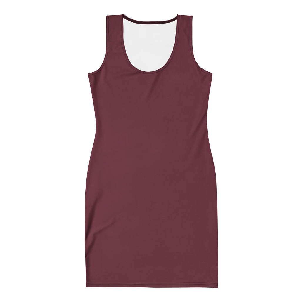 SEV Rose Aurora AOP Bodycon Dress — front view