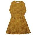 GoldCream MetallicLuxe Midi Dress — alternate view 3 of 4