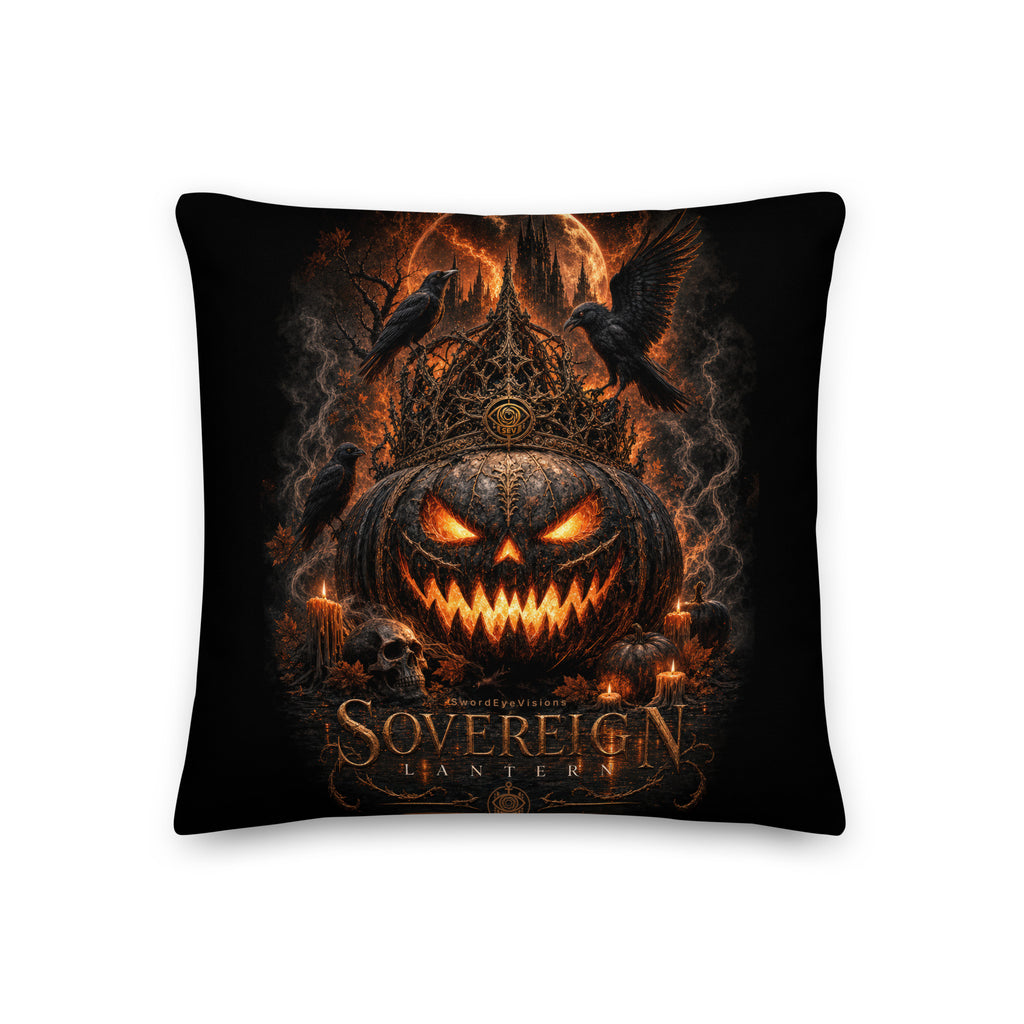 Sovereign Lantern Pillow — reverse, matching original Full Composition artwork with included insert