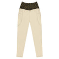 CHAMPAGNE LIGHT LEGGINGS WITH POCKETS — ECLIPSE NOIR GOLD CREST — alternate view 1 of 4