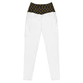LUXURY WHITE LEGGINGS WITH POCKETS — ECLIPSE NOIR GOLD CREST — alternate view 1 of 4