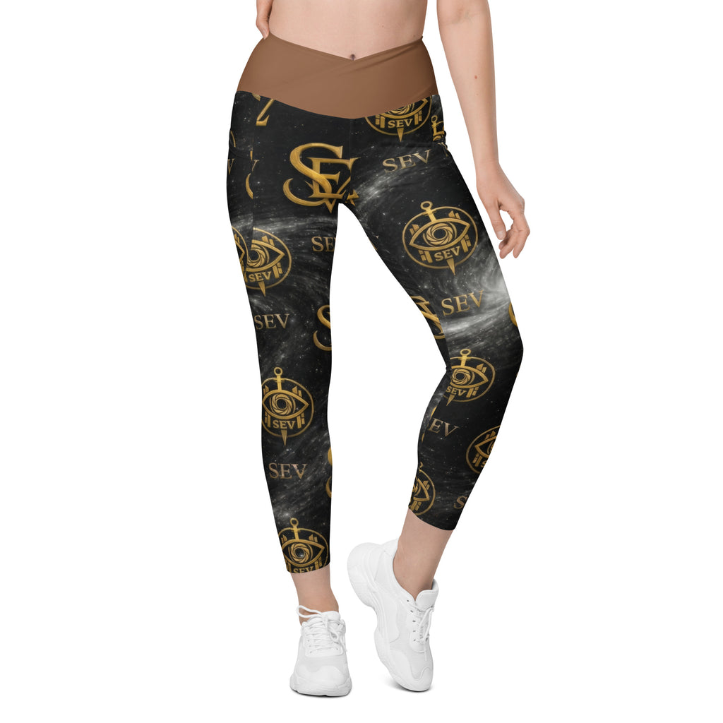JASPER BROWN LEGGINGS WITH POCKETS — CELESTIAL AURUM VEIL — alternate view 5 of 7