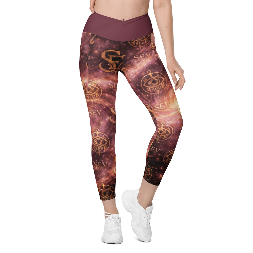 ROSE AURORA LEGGINGS WITH POCKETS — BLUSH NEBULA VEIL — alternate view 5 of 7
