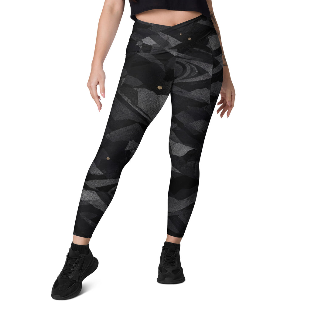 NOIR OBSIDIAN LEGGINGS WITH POCKETS — SIGNATURE CAMOUFLAGE — alternate view 1 of 6