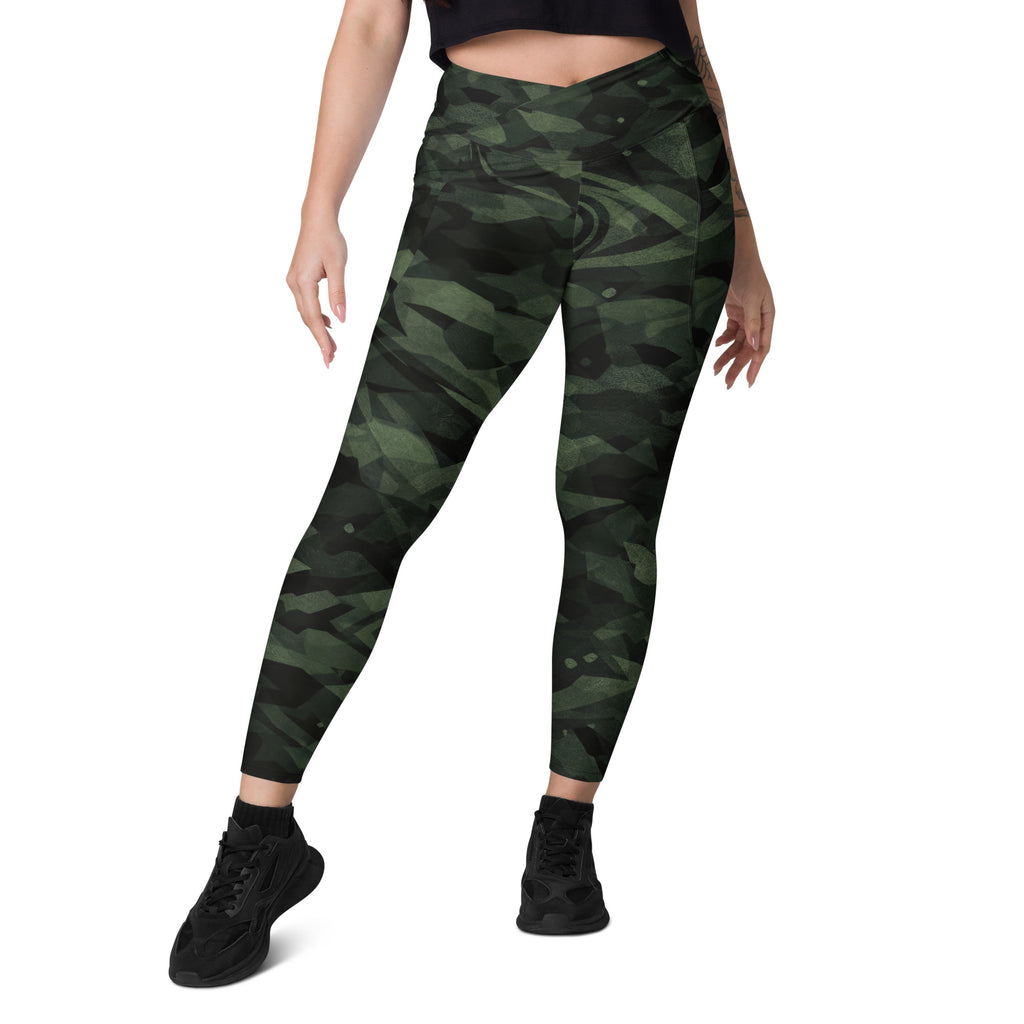 EMERALD FOREST LEGGINGS WITH POCKETS — SIGNATURE CAMOUFLAGE — alternate view 1 of 6