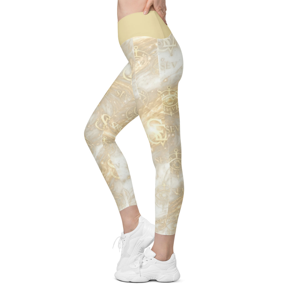 GOLDCREAM LEGGINGS WITH POCKETS — HIGH KEY CHAMPAGNE — alternate view 6 of 7