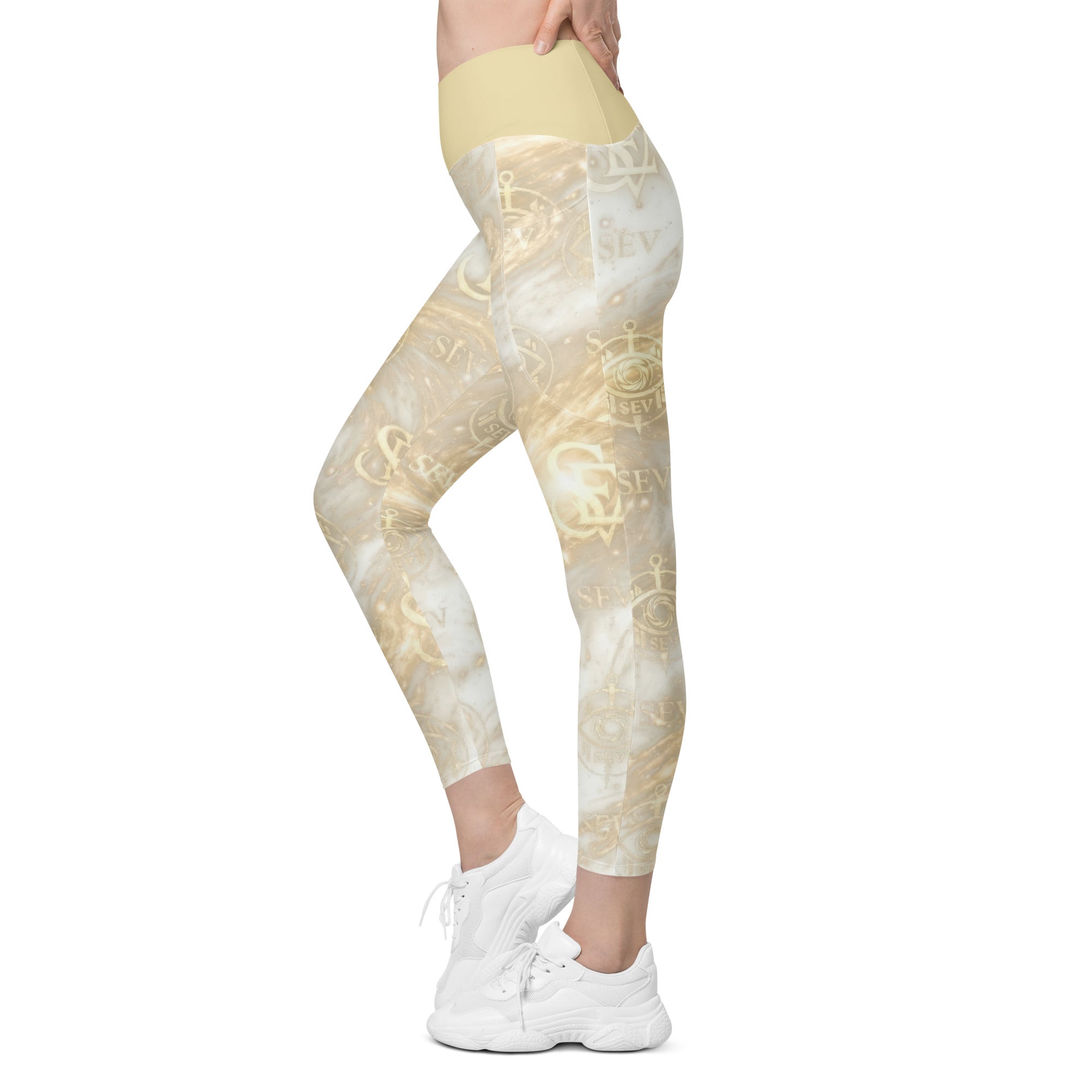GOLDCREAM LEGGINGS WITH POCKETS — HIGH KEY CHAMPAGNE — alternate view 6 of 7