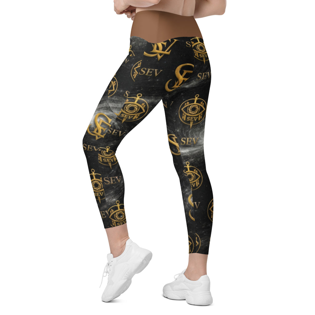 JASPER BROWN LEGGINGS WITH POCKETS — CELESTIAL AURUM VEIL — alternate view 7 of 7