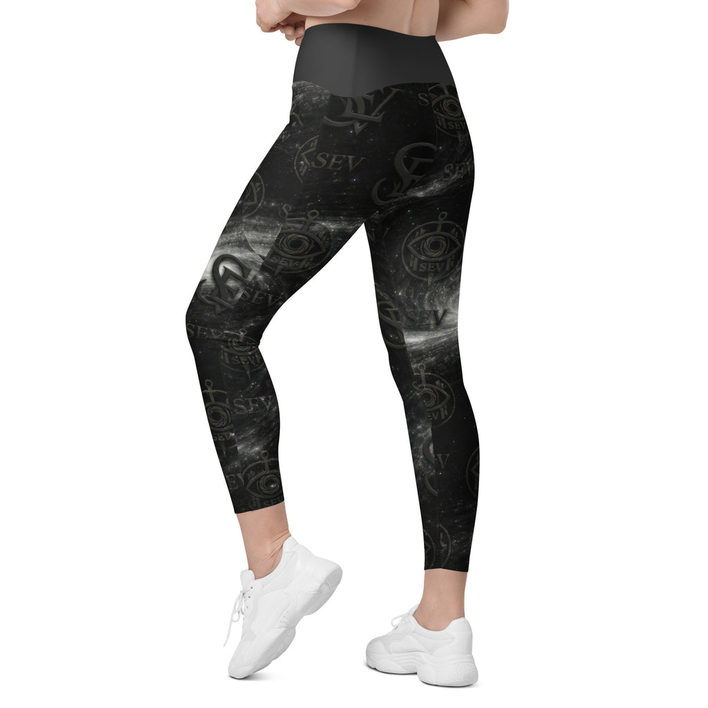 CARBON SMOKE LEGGINGS WITH POCKETS — ECLIPSE RELIEF VEIL — alternate view 7 of 7