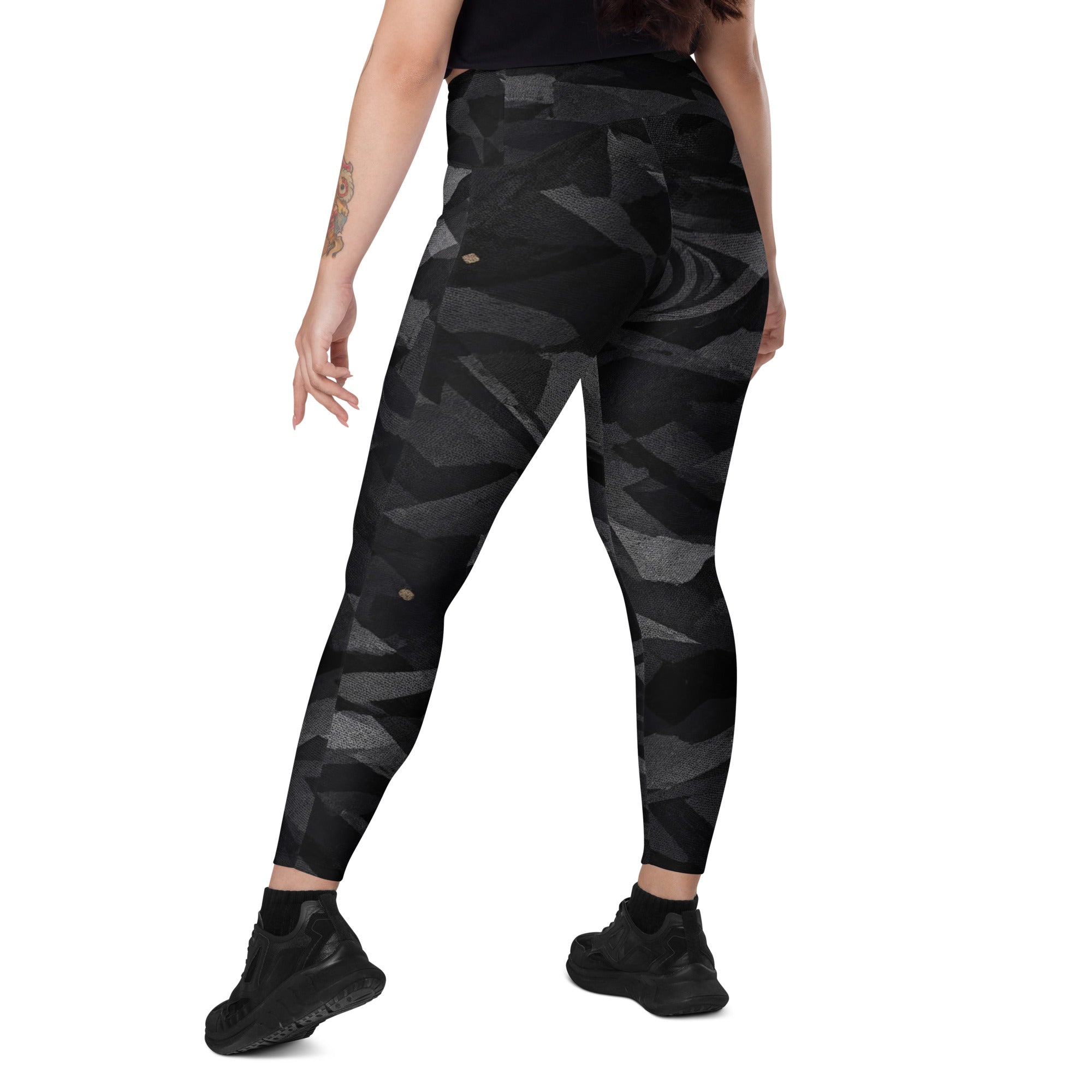 NOIR OBSIDIAN LEGGINGS WITH POCKETS — SIGNATURE CAMOUFLAGE — alternate view 5 of 6