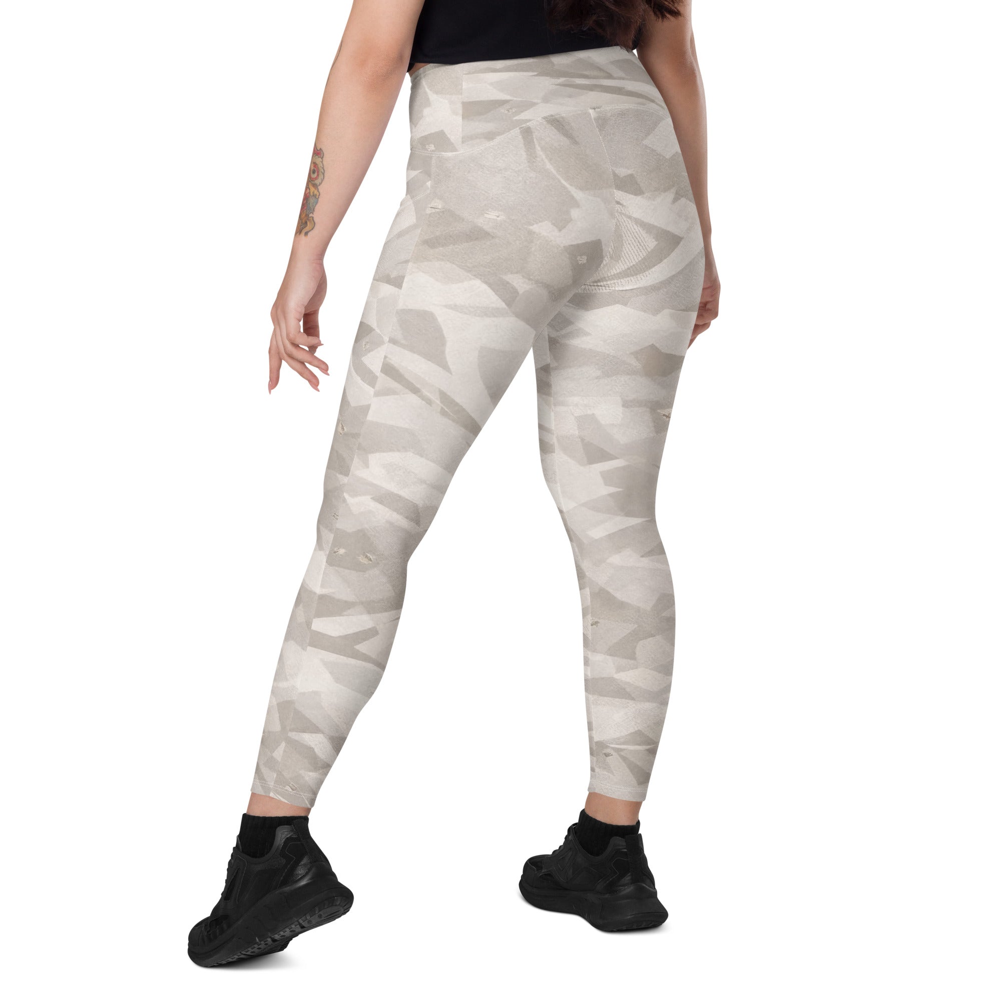 ARCTIC IVORY LEGGINGS WITH POCKETS — SIGNATURE CAMOUFLAGE — alternate view 5 of 6