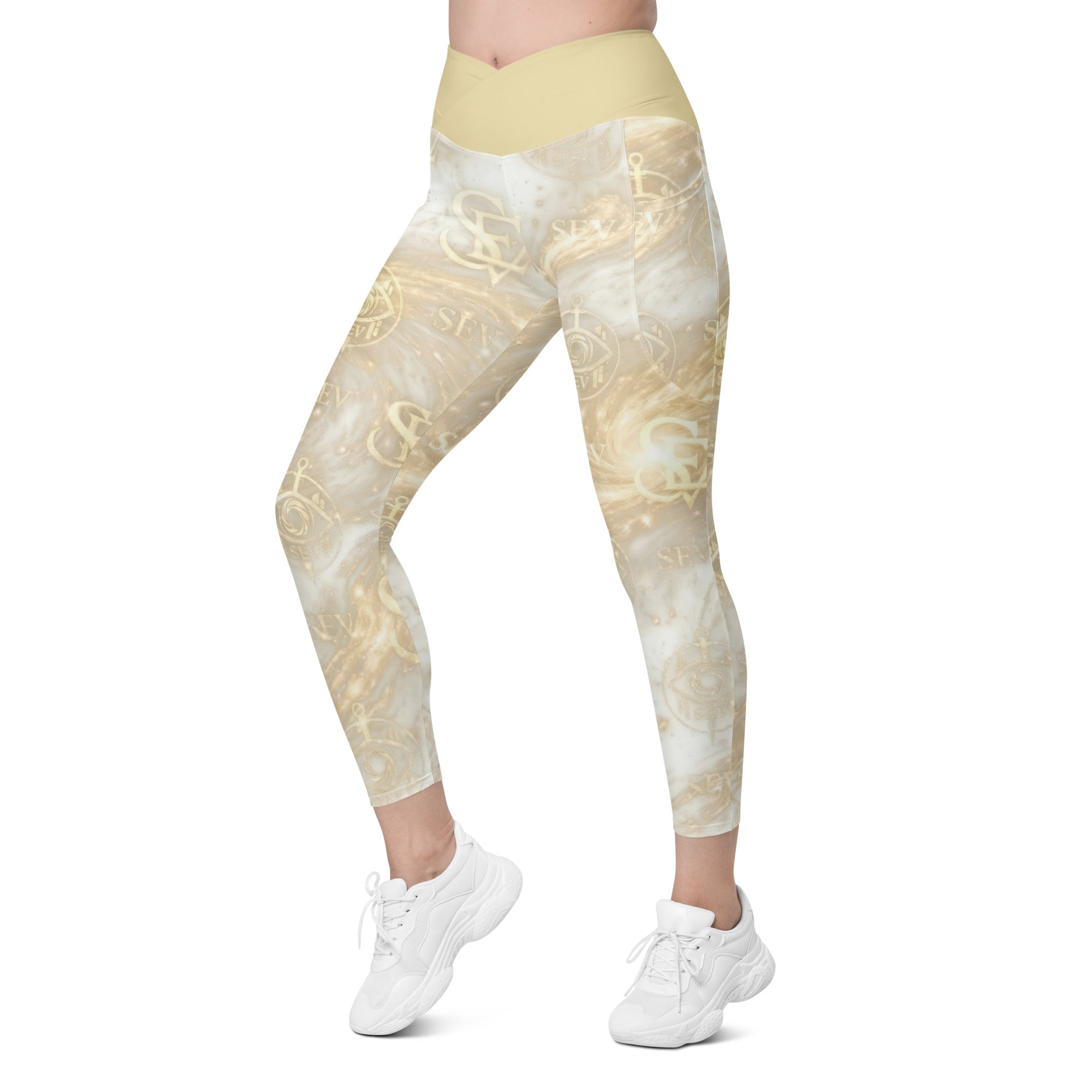 GOLDCREAM LEGGINGS WITH POCKETS — HIGH KEY CHAMPAGNE — alternate view 1 of 7