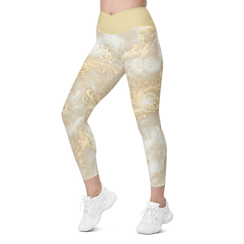 GOLDCREAM LEGGINGS WITH POCKETS — HIGH KEY CHAMPAGNE — alternate view 1 of 7