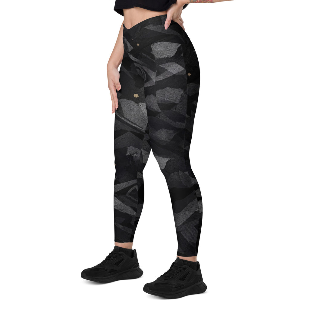 NOIR OBSIDIAN LEGGINGS WITH POCKETS — SIGNATURE CAMOUFLAGE — alternate view 6 of 6