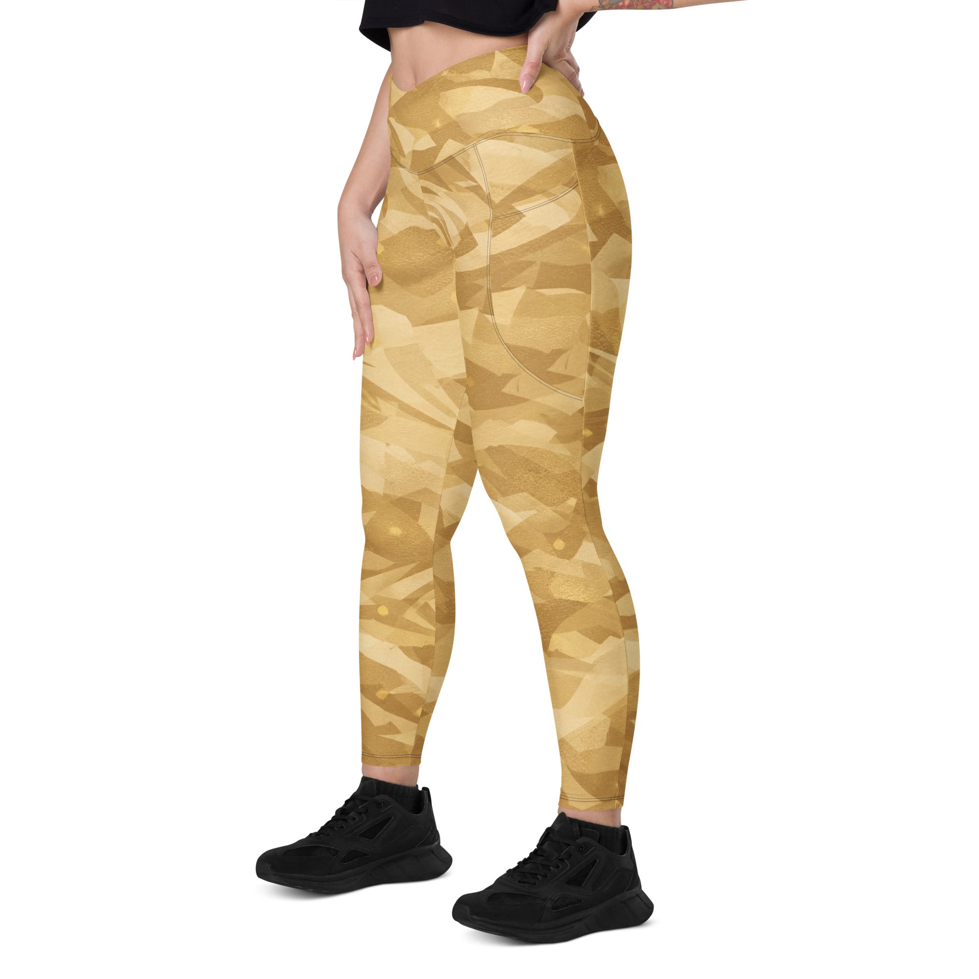 GOLDCREAM LEGGINGS WITH POCKETS — DESERT CAMOUFLAGE — alternate view 6 of 6