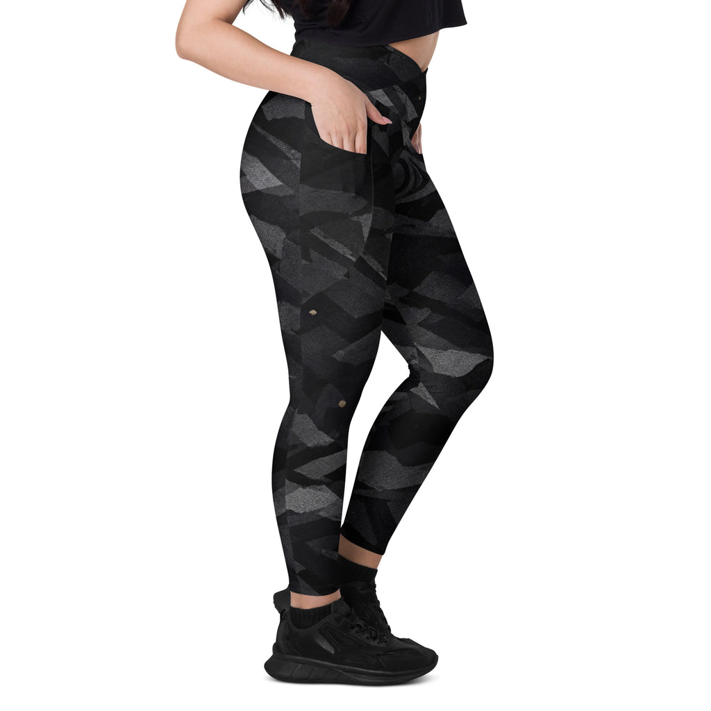NOIR OBSIDIAN LEGGINGS WITH POCKETS — SIGNATURE CAMOUFLAGE — alternate view 2 of 6