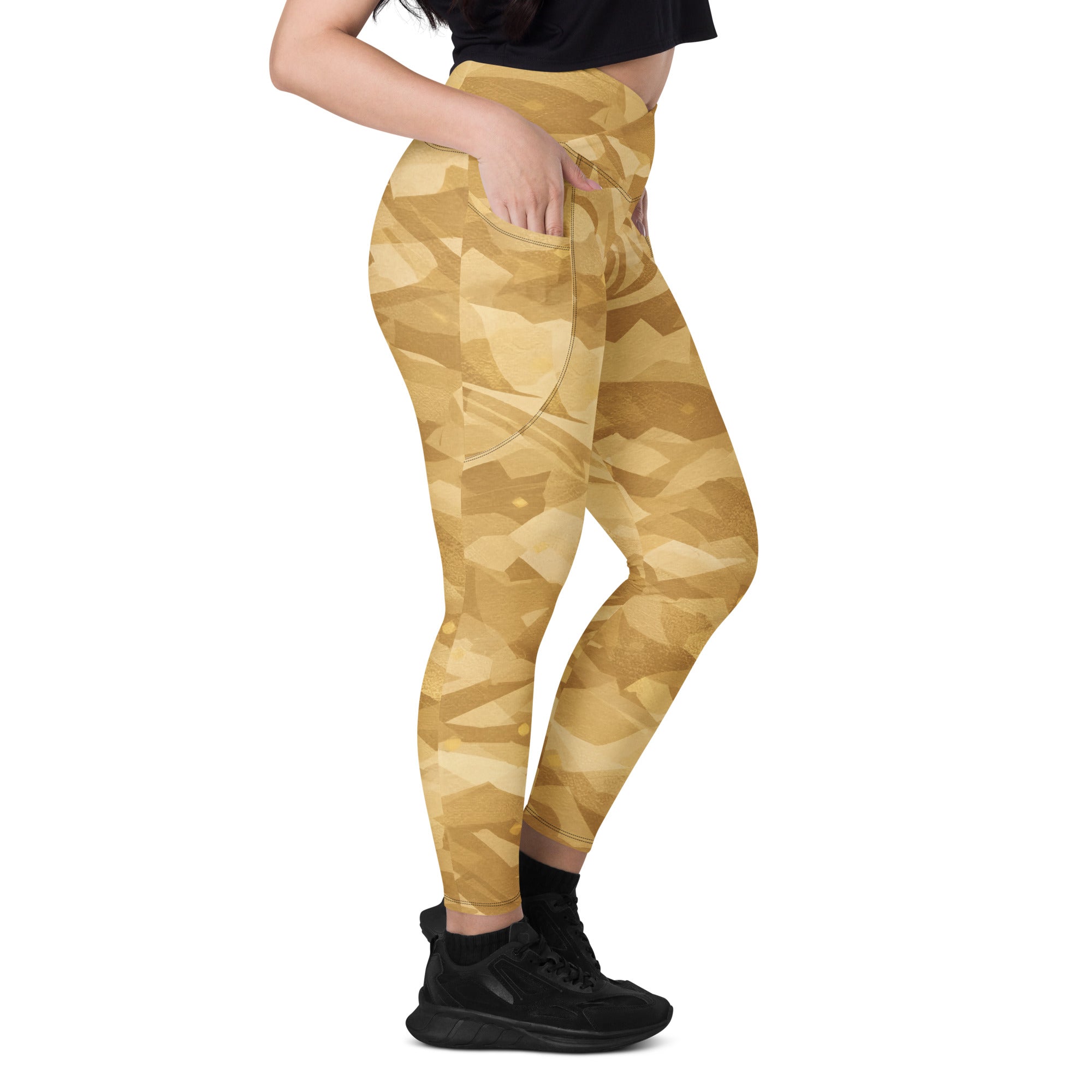 GOLDCREAM LEGGINGS WITH POCKETS — DESERT CAMOUFLAGE — alternate view 2 of 6