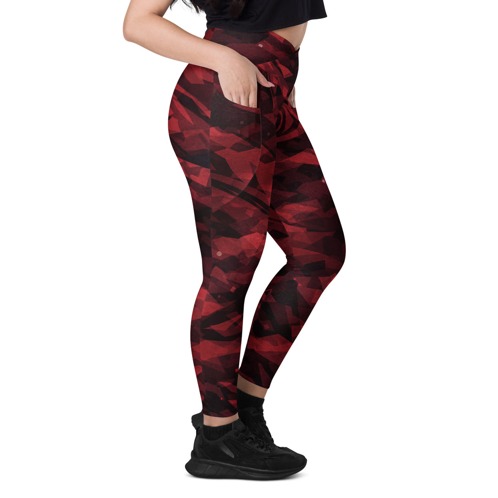 CRIMSON DOMINION LEGGINGS WITH POCKETS — SIGNATURE CAMOUFLAGE — alternate view 2 of 6