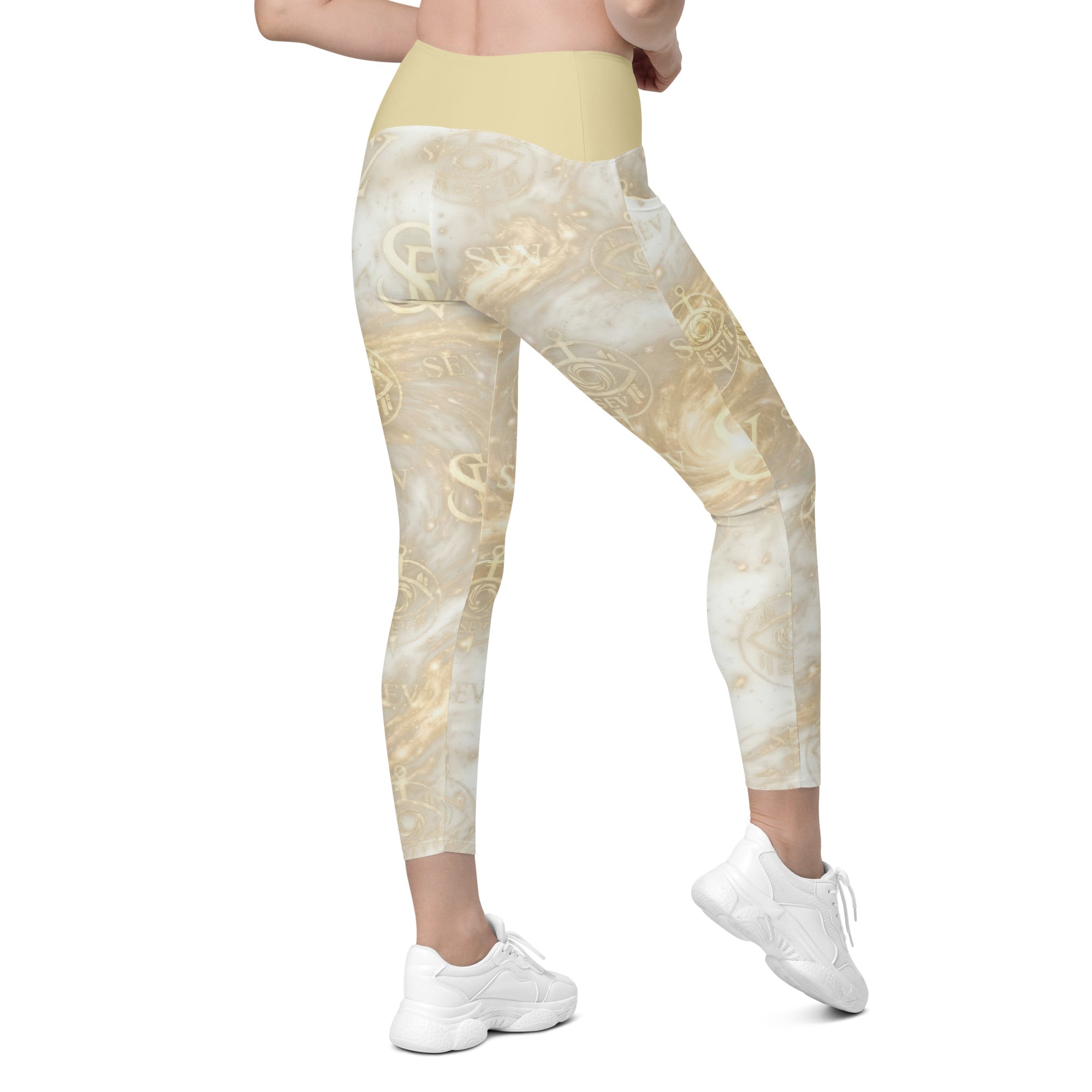 GOLDCREAM LEGGINGS WITH POCKETS — HIGH KEY CHAMPAGNE — alternate view 3 of 7