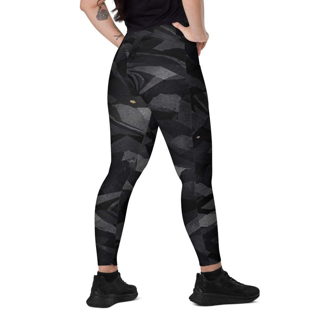 NOIR OBSIDIAN LEGGINGS WITH POCKETS — SIGNATURE CAMOUFLAGE — alternate view 3 of 6