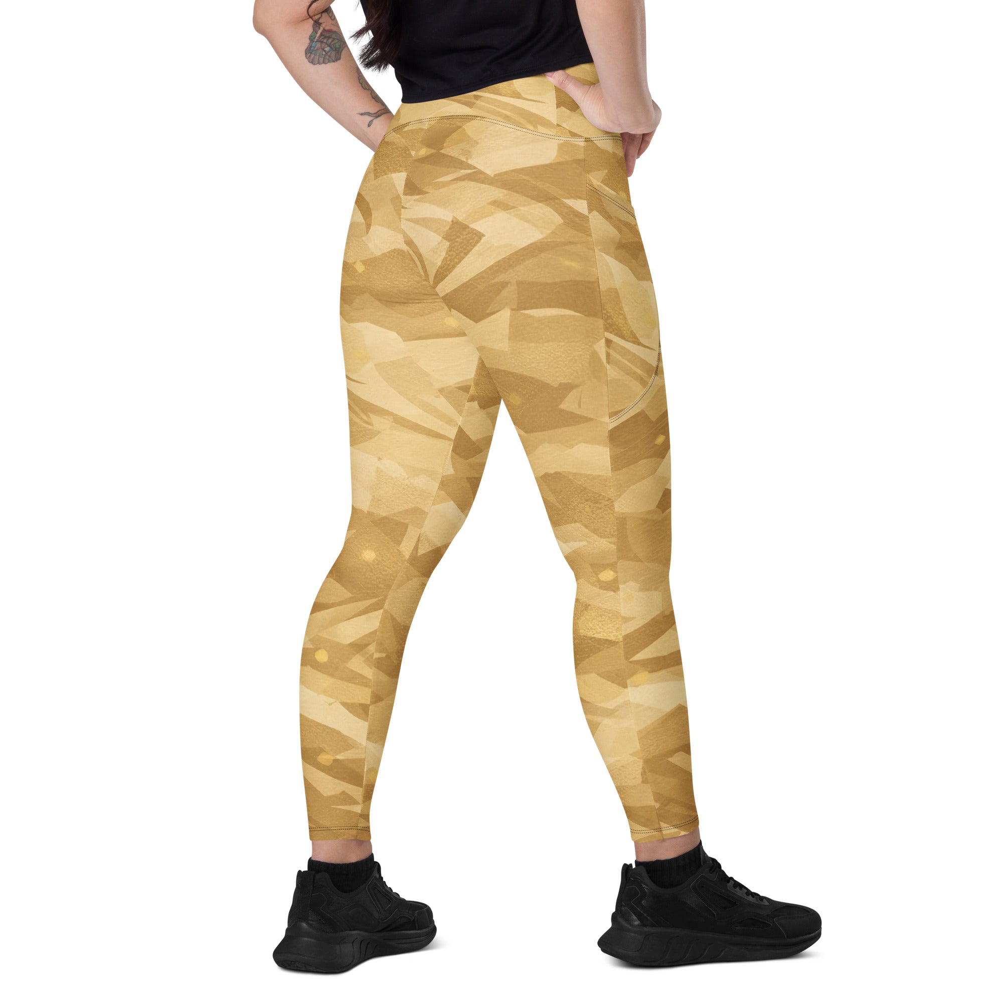GOLDCREAM LEGGINGS WITH POCKETS — DESERT CAMOUFLAGE — alternate view 3 of 6