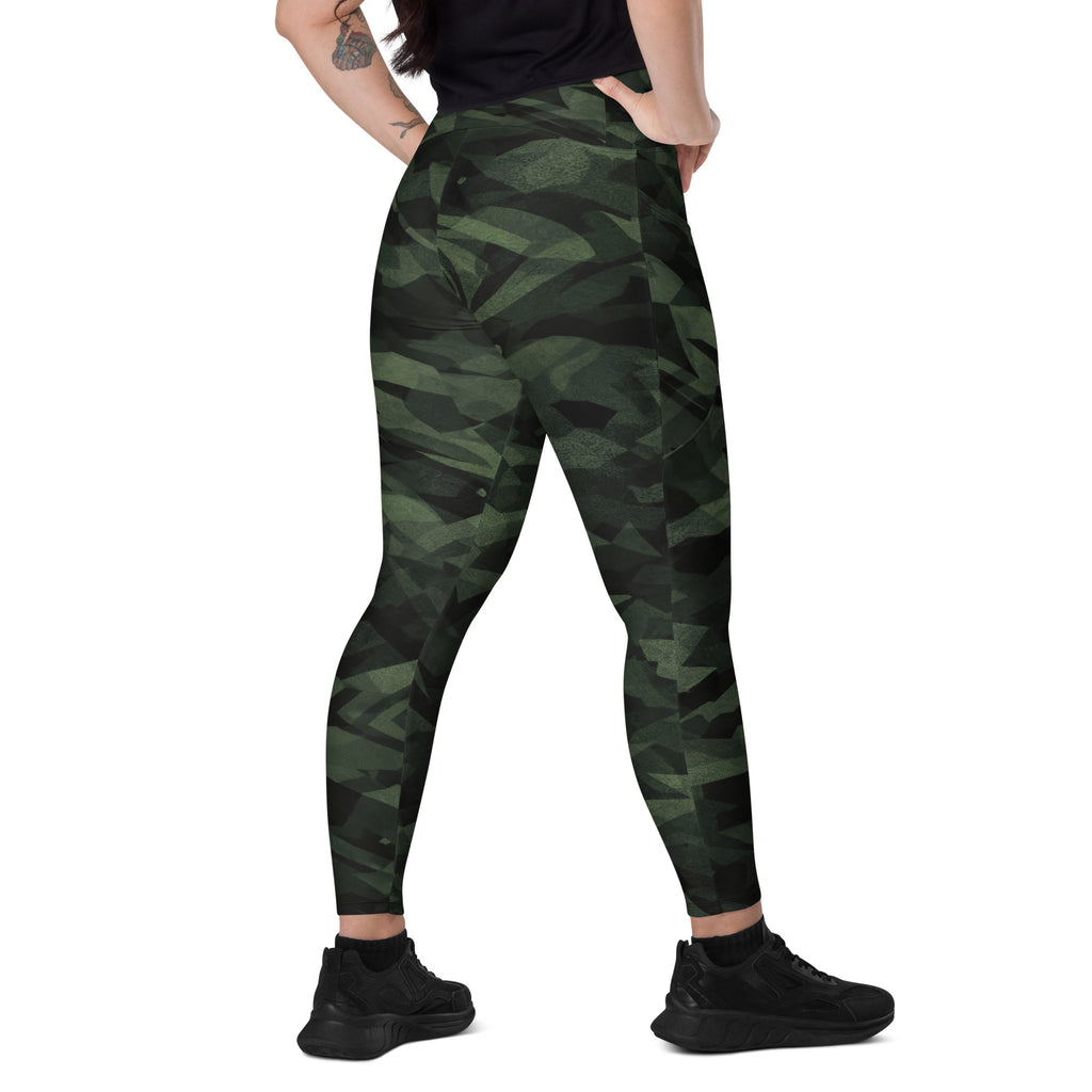 EMERALD FOREST LEGGINGS WITH POCKETS — SIGNATURE CAMOUFLAGE — alternate view 3 of 6