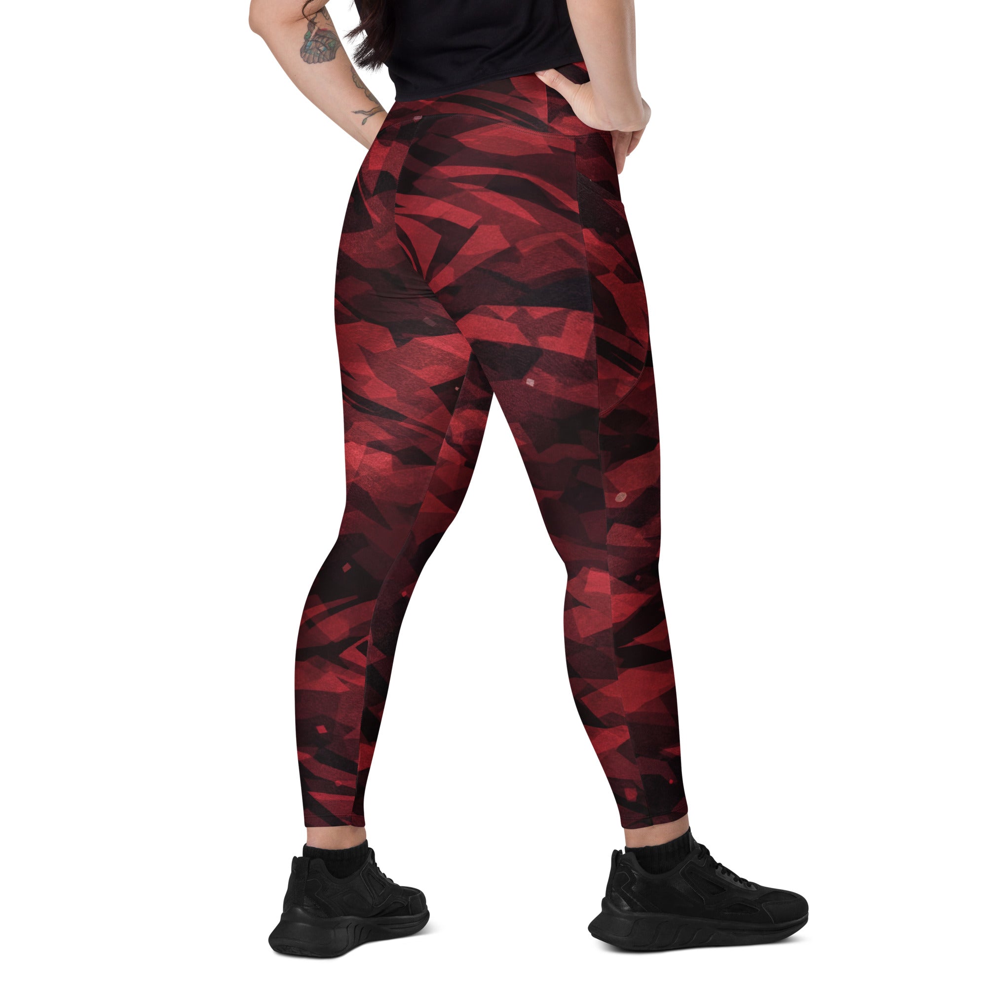 CRIMSON DOMINION LEGGINGS WITH POCKETS — SIGNATURE CAMOUFLAGE — alternate view 3 of 6